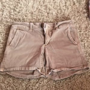 Tan midi short American eagle